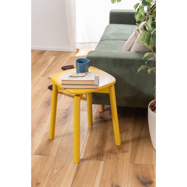 東谷 スツール イエロー W34.8×D34.8×H45 完成品 PC-107YE : BESTWEAR