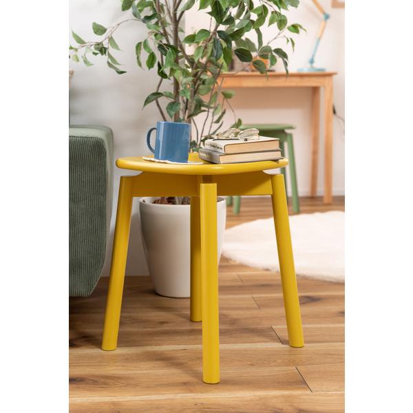 東谷 スツール イエロー W34.8×D34.8×H45 完成品 PC-107YE : BESTWEAR