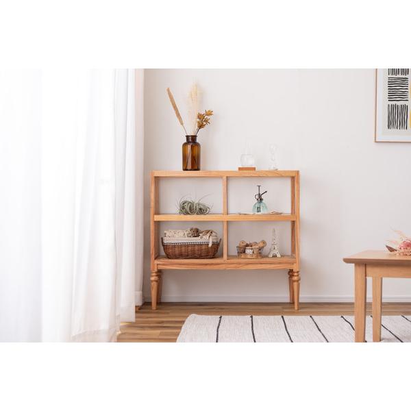 東谷 オープンシェルフ ナチュラル W80×D30×H75 完成品 PM-513NA