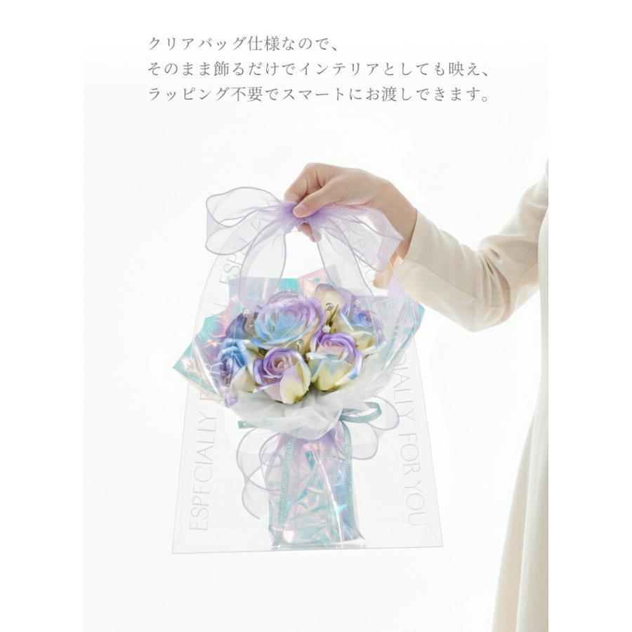 ソープフラワー ブーケ プレゼント 花 オーロラローズソープフラワー