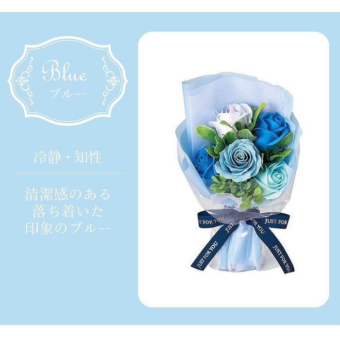 ソープフラワー プレゼント 花 ブーケ 花束 5色 クリアボックス付き