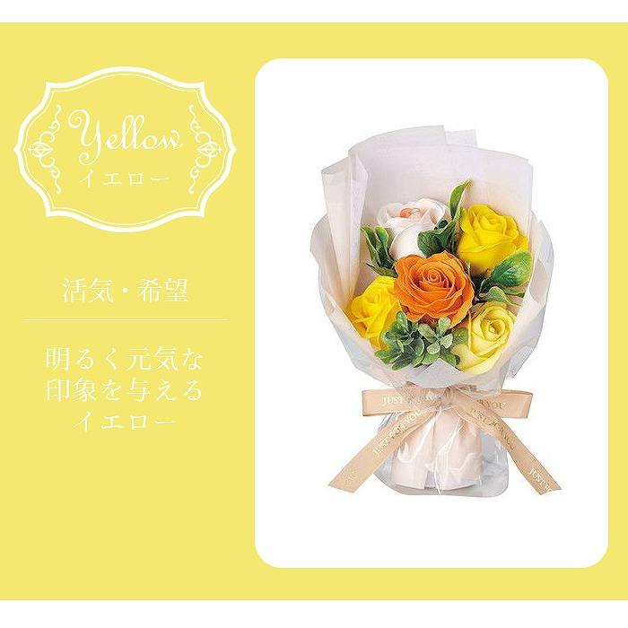 ソープフラワー プレゼント 花 ブーケ 花束 5色 クリアボックス付き