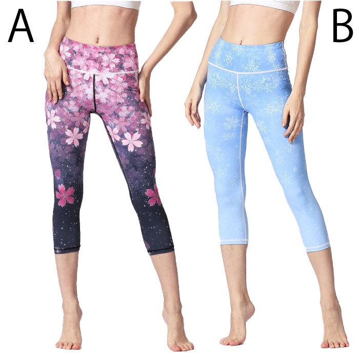 新色追加 送料無料 ヨガ ピラティス レギンス 7分丈 ヨガウェア