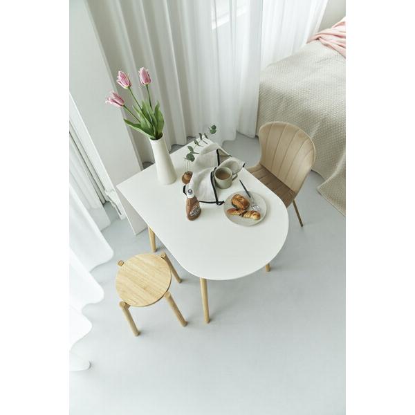 東谷 かまぼこ型 半円 ハーフムーン テーブル 新品未使用 maisonplus_tap-006wh