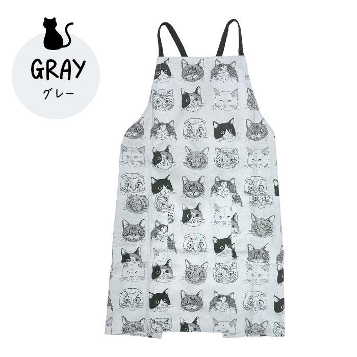 猫 キャット エプロン ヴェリアスキャットショートエプロン ショート丈