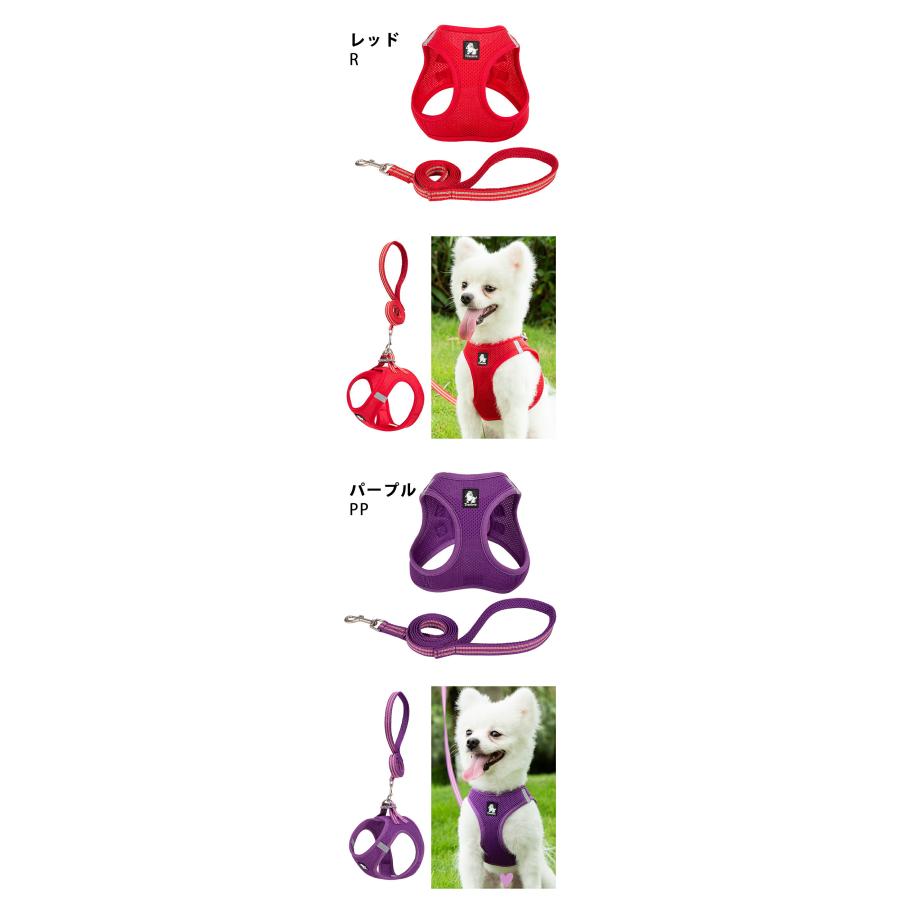 Truelove 犬用ハーネス リードセット レッド Truelove（トゥルーラブ） ハーネス リード セット 犬 猫 メッシュ