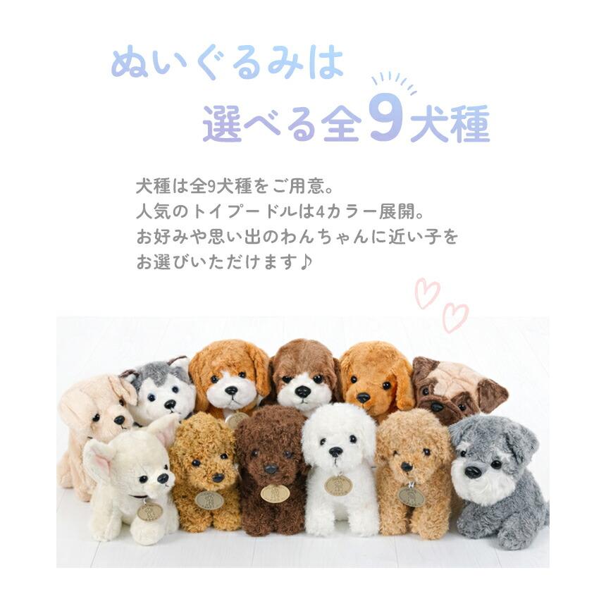 犬 ぬいぐるみ 人形 選べる9犬種 プレゼント 子供 クリスマス 誕生日