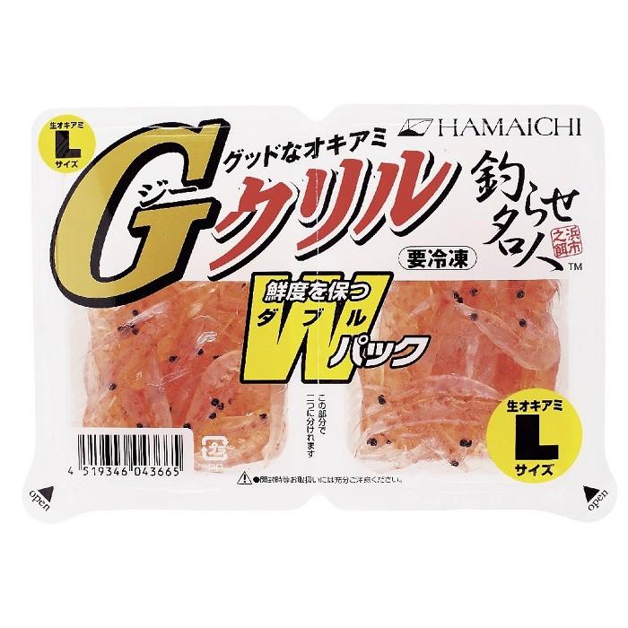 Gクリル Wパック生タイプ(L) 釣り餌 つりえさ オキアミ おきあみ