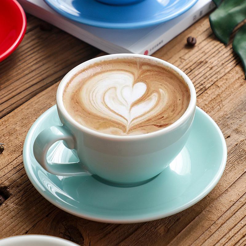 ラテカップ おしゃれ ラテアート ラテ カプチーノ ソーサーセット  