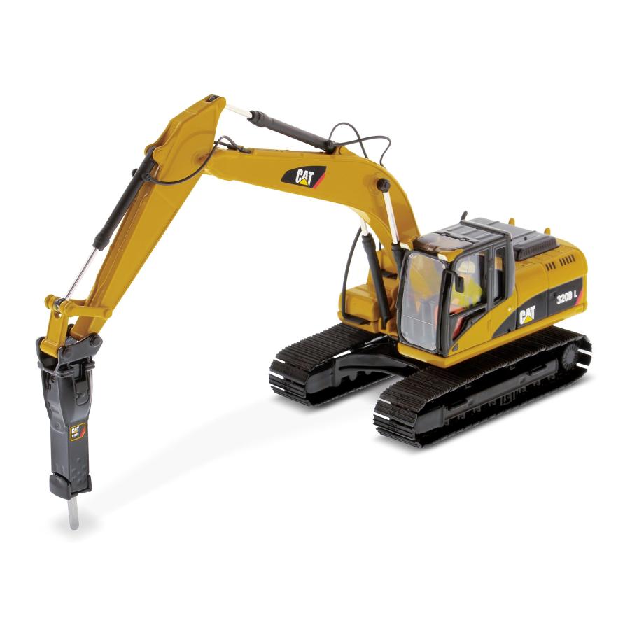 CAT 320D L 油圧ショベル 1:50スケール プラッツ DM85280 1/50 Cat 320D L 油圧ショベル+ハンマークラッシャー