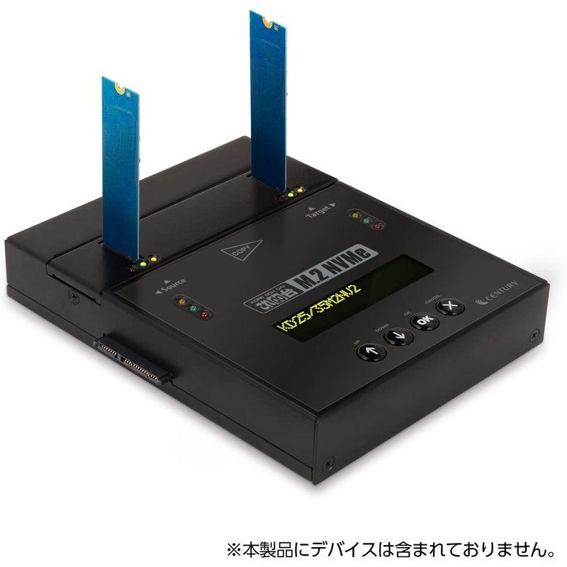 センチュリー M.2 SSD(NVMe/SATA)＆SATA HDD/SSD対応データコピー&イレースマシン KD25/35M2NV2_FP SABRENT SSD 4TB、M.2 SSD 4TB、NVMe 4TB PCIe M.2 2280、内蔵SSD速度最大3200MB (SB