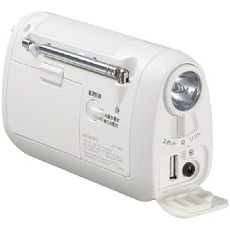 SONY FM/AMポータブルラジオ ホワイト ICF-B08/W ホワイト ICF B08/W FM/AMポータブルラジオ