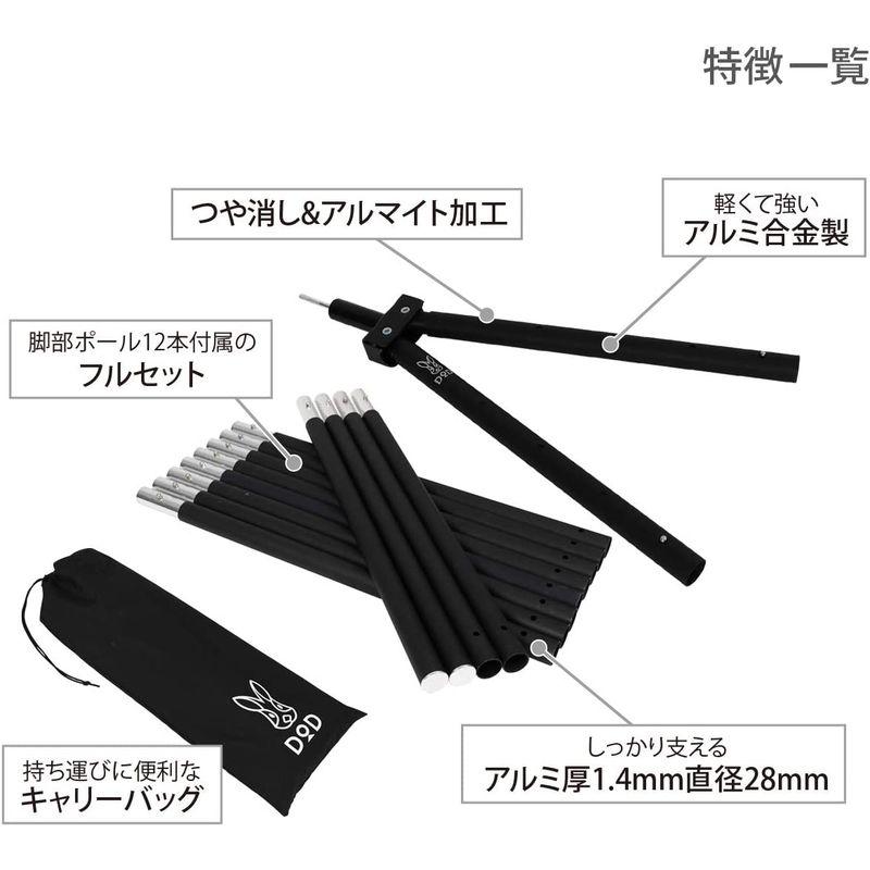 お待たせ!DOD(ディーオーディー) ワンポールテントL 8人用 収納
