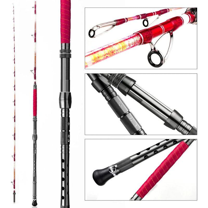 即購入可★ バトルシップス 総糸巻 230-100号 シャイニーレッド ワラサ シマアジ 大鯛 青物 オオダイ 無垢 ソリッドグラス ロード 船竿 Ba 【5900602737】(20660円)