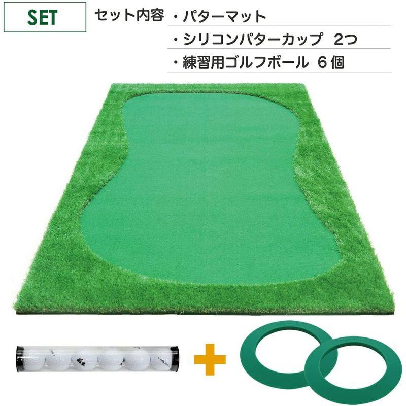 【２点セット】 GolfStyle パターマット 3m ゴルフ パター 練習 マット ゴルフマット パッティング パター練習 ラフ 大型 厚手 室内 屋外 【6545768073】(22919円)