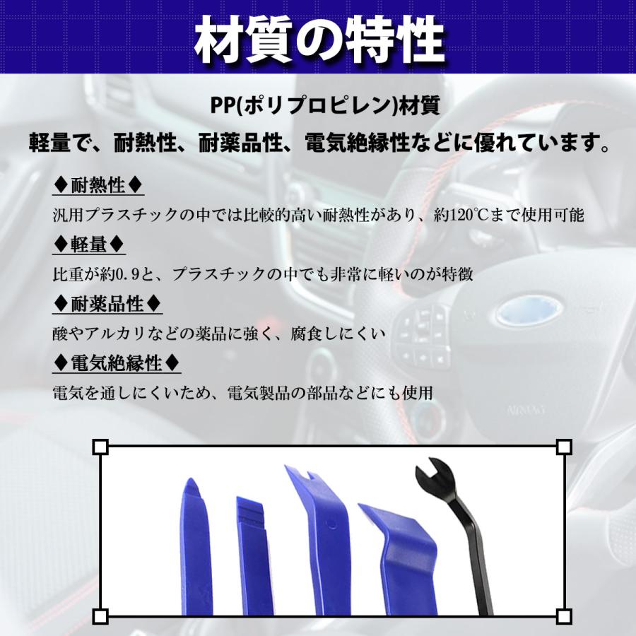 内張りはがし 内張り剥がし 車 クリップ外し 5点 セット 工具 内装はがし 内張 剥がし トリムリムーバー バール パネル | ブランド登録なし | 09