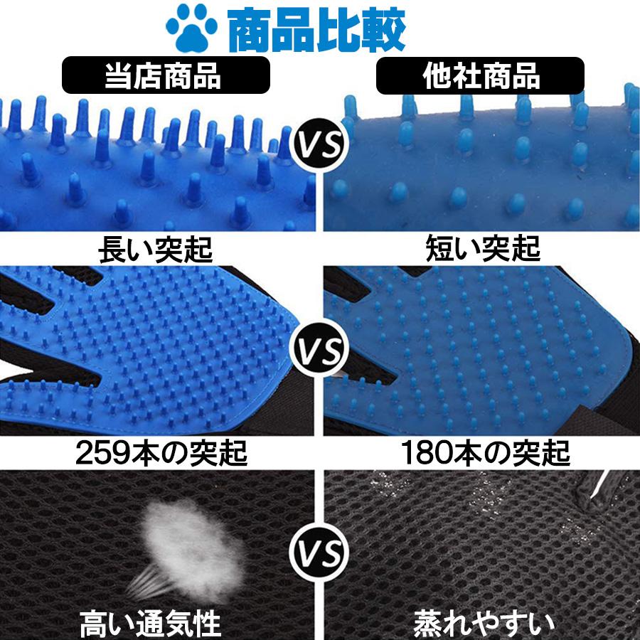 ペット 猫 ブラシ ねこ 毛取り 抜け毛 グルーミンググローブ ブラッシング 手袋 グローブ コーム 犬ブラシ | ブランド登録なし | 17