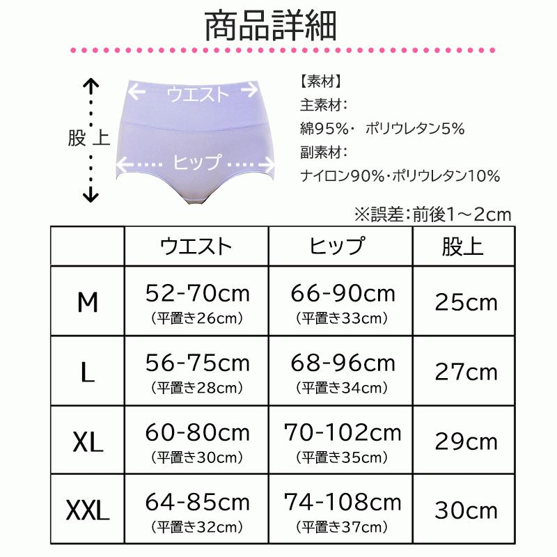 ショーツ レディース 綿 コットン 深め ハイウエスト 産後 深履き 女性 下着 フィット感 Ctp 101 Bluegem 通販 Yahoo ショッピング