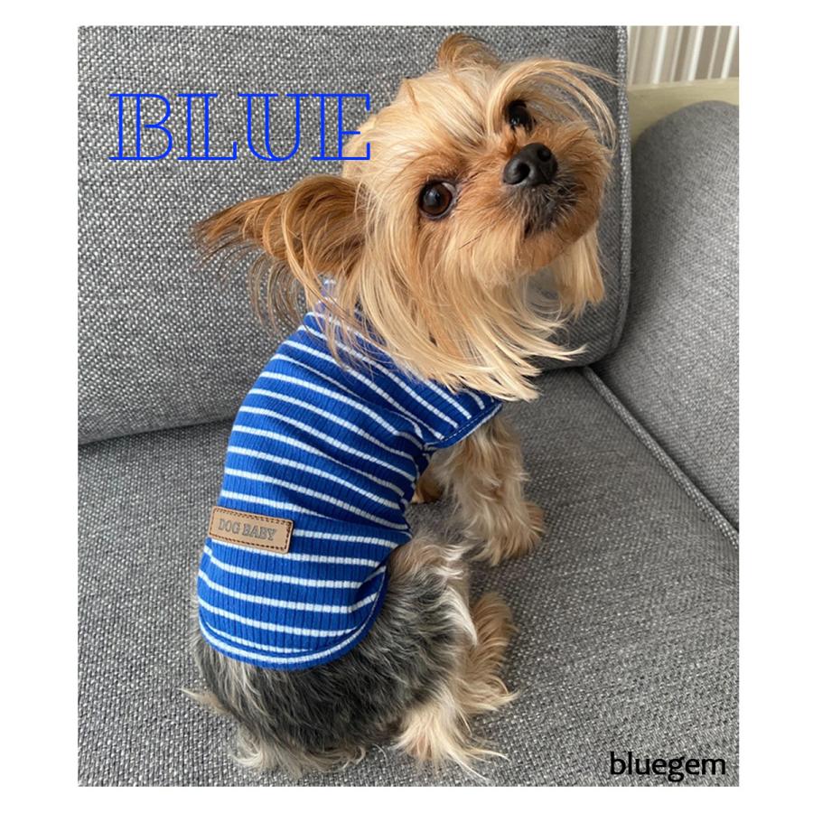 犬 服 おしゃれ 着せやすい 安い オールシーズン 犬の服 ドッグウェア かわいい ペット服 シマシマ ボーダー 柔らかい | ブランド登録なし | 14