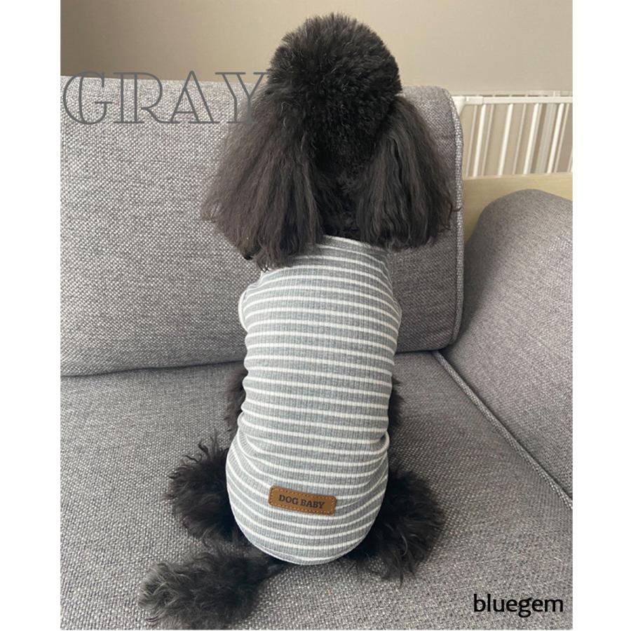 犬 服 おしゃれ 着せやすい 安い オールシーズン 犬の服 ドッグウェア かわいい ペット服 シマシマ ボーダー 柔らかい | ブランド登録なし | 15