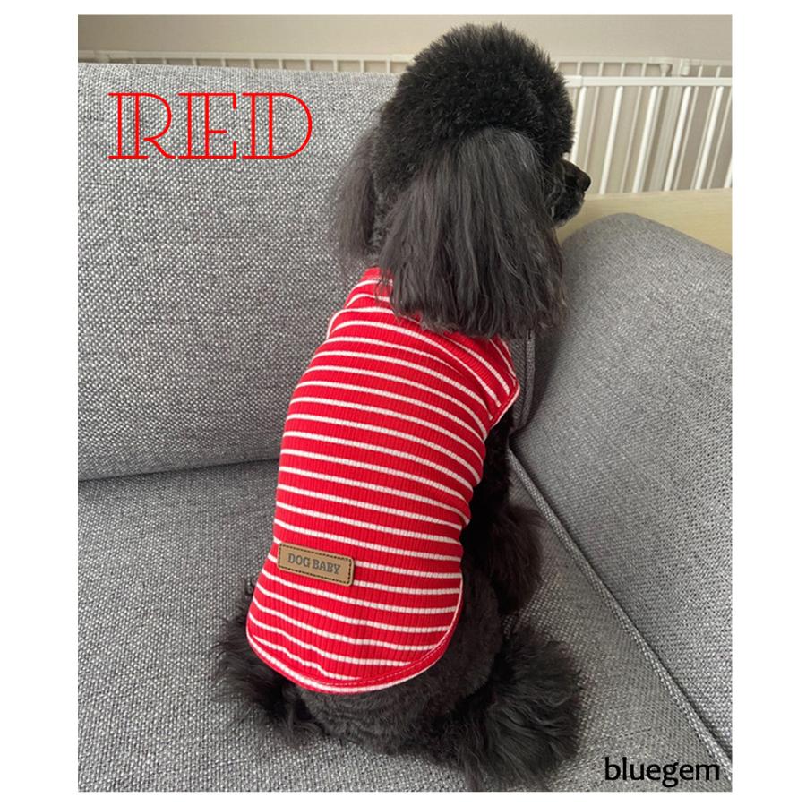 犬 服 おしゃれ 着せやすい 安い オールシーズン 犬の服 ドッグウェア かわいい ペット服 シマシマ ボーダー 柔らかい | ブランド登録なし | 18