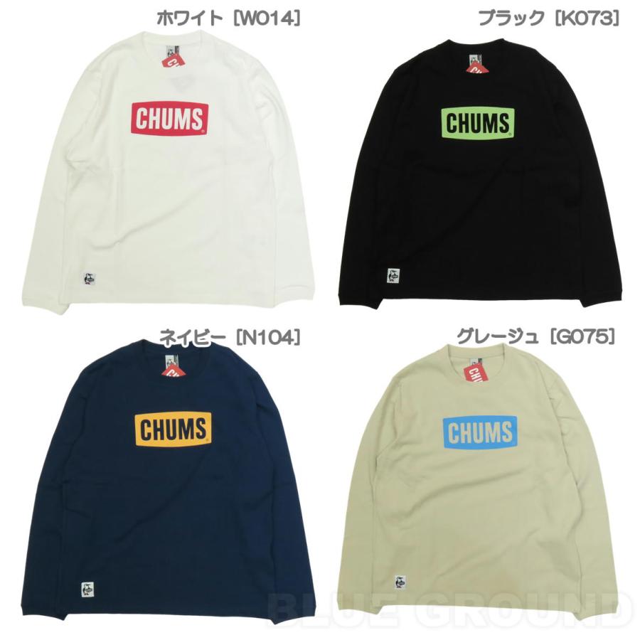 在庫セール14%オフ チャムス / チャムスロゴ LSTシャツ メンズ ・ コットン 長袖 プリント ロゴ 丸首 ブランド おしゃれ アウトドア CHUMS | CHUMS | 05