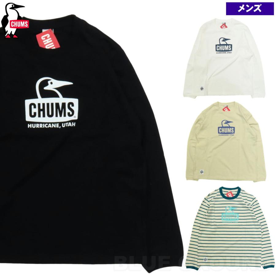 在庫セール14%オフ チャムス / ブービーフェイス LS Tシャツ メンズ ・ コットン 綿 長袖 プリント ロゴ 丸首 アウトドア ブランド おしゃ | CHUMS