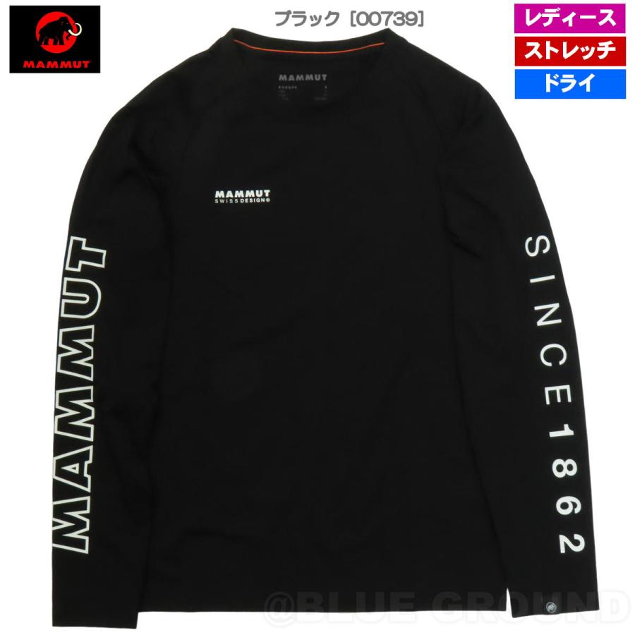 5の日セール30%オフ マムート / QD ロゴ プリント LSTシャツ AF レディース： ・ 長袖 ドライ 速乾 アウトドア トレッキング 登山 ブランド | MAMMUT | 14