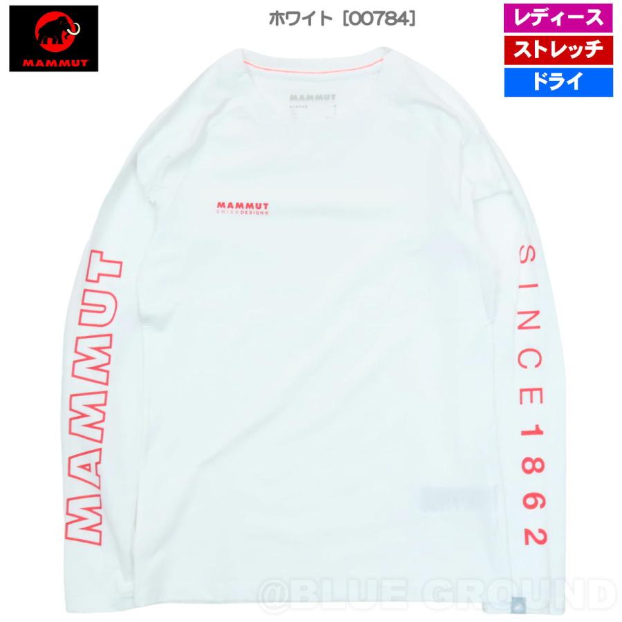 5の日セール30%オフ マムート / QD ロゴ プリント LSTシャツ AF レディース： ・ 長袖 ドライ 速乾 アウトドア トレッキング 登山 ブランド | MAMMUT | 15