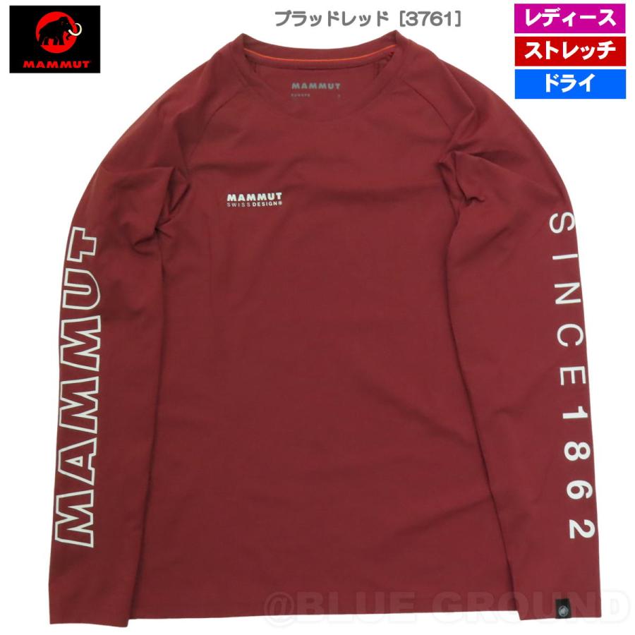 5の日セール30%オフ マムート / QD ロゴ プリント LSTシャツ AF レディース： ・ 長袖 ドライ 速乾 アウトドア トレッキング 登山 ブランド | MAMMUT | 16