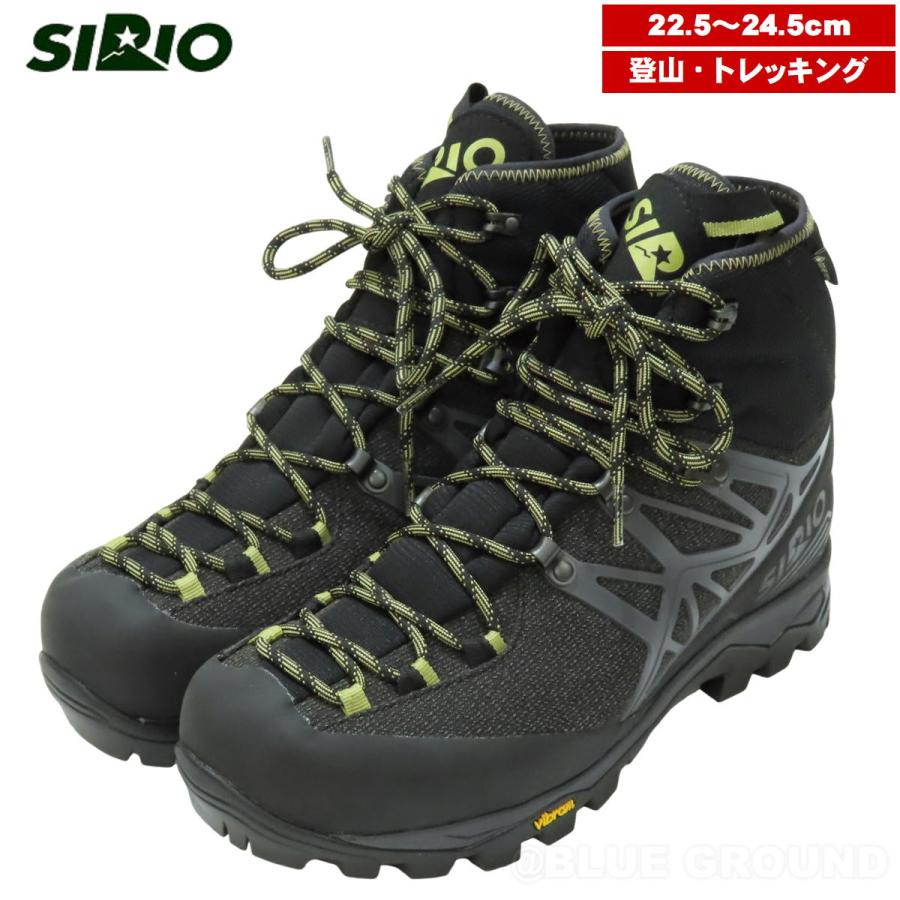 未使用 シリオ SIRIO PF46-4 BLACK 23cm ミッドカット 初級～中級用 登山 トレッキング ブーツ シューズ 靴 アウトドア SIRIO（シリオ） 8月セール9%オフ シリオ / PF46-4 ・ 防水 登山