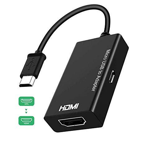MHL HDMI 変換 アダプタ Micro USB to HDMI 変換 ケーブル テレビへ映像伝送 テレビ 出力 ユーチューブをテレビで