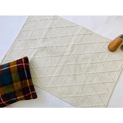 川島織物セルコン 北欧 ＴＡＵＫＯ（タウコ）サスティナブル ニット マット 190ｘ190cm 色： ＧＲ（グレー）再生ポリエステル使用 エコ素材 天然 