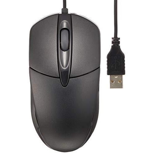 スリー・アールシステム USB接続光学マウス ブラック 3R-KCMS01UBK｜bluehawaii