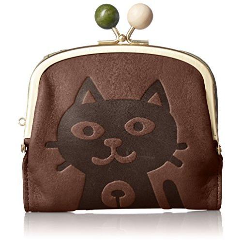 ボックスニジュウイチ レディースファッション ジュジュ ベック がま口付折財布 財布 チョコ Hawaii Blue