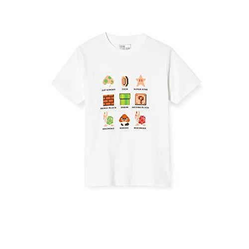 スーパーマリオ Super Mario スーパーマリオ Tシャツ マリオ ドット集合tシャツ 00 Wht ホワイト L S 2423 Blue Hawaii 通販 Yahoo ショッピング