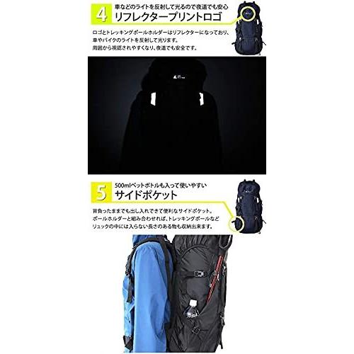 ラドウェザー] 登山 リュック 大容量 60L テフロン加工ではっ水
