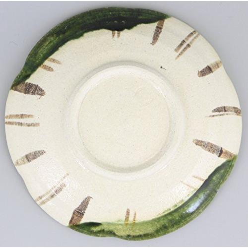 瀬戸焼 中島塩草 「 織部のうつわ 」 6寸 織部皿 プレート 皿