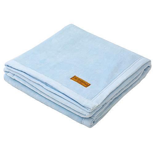 人気ブランド東京 西川 綿毛布 シングル 綿100% 希少な海島綿を使用 コットンの中でも特に柔らかな風合い 無地 インペリアルプラザ ブルー FQ0050102