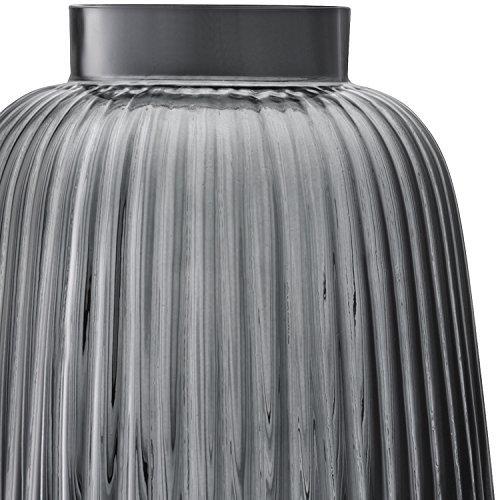 LSA(エルエスエー) フラワーベース(花器) グレー 高さ26cm PLEAT(プリート) G1399-26-847 