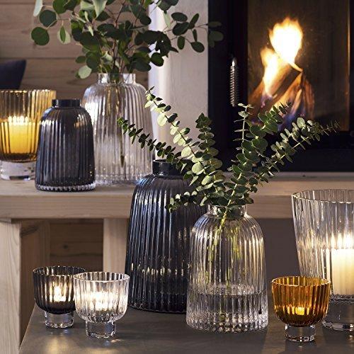 LSA(エルエスエー) フラワーベース(花器) グレー 高さ26cm PLEAT(プリート) G1399-26-847 