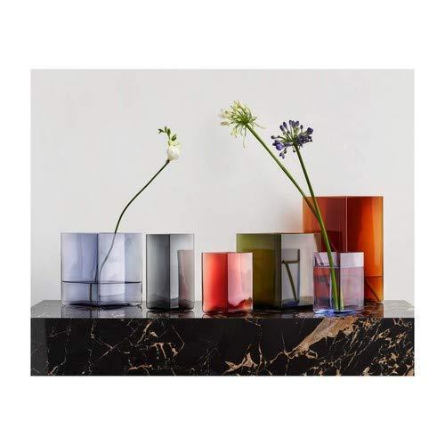 【正規輸入品】 iittala (イッタラ) 花瓶 Ruutu ベース モスグリーン 約W205×D115×H180mm 1015574 