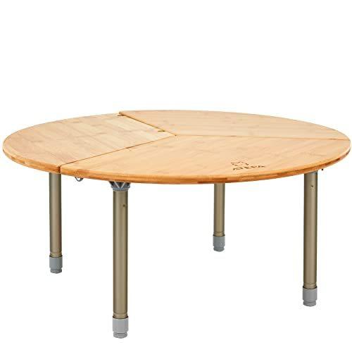 ATEPA キャンプ 丸テーブル 高さ調整 30cm〜40cm無段階 ATEPA キャンプ 丸テーブル 高さ調整 30cm〜40cm無段階