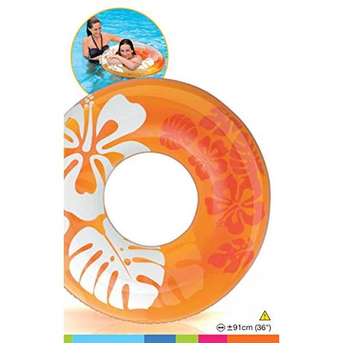 INTEX(インテックス) 浮き輪 クリアカラーチューブ 91cm 59251