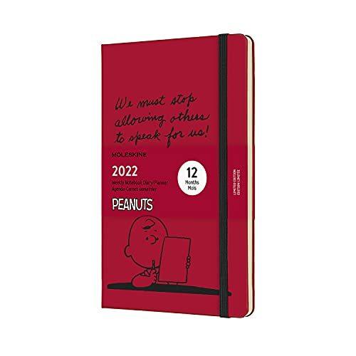 モレスキン 手帳 ピーナッツ 2022年 1月始まり 12ヶ月 ウィークリーダイアリー ハードカバー ラージサイズサイズ レッド DPE12WN3Y2｜bluehawaii