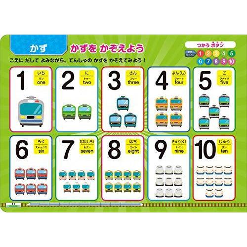 あいうえお・ABC でんしゃタブレット (音の出る知育絵本) : Blue