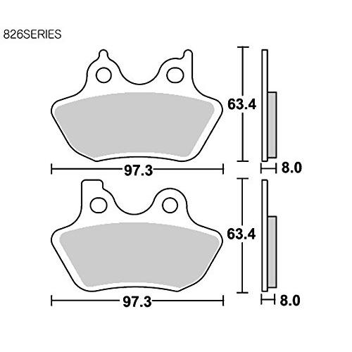 キタコ(KITACO) SBS ブレーキパッド 826HS シンターメタル ハーレー等 777-0826020｜bluehawaii｜02