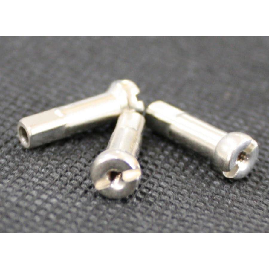 HOSHI SPOKES(ホシスポーク) #14 真鍮ニップル ロング シルバー 72個入り | 