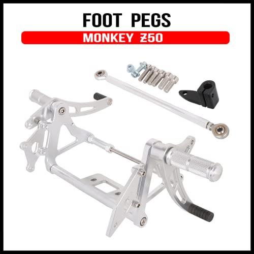 バックステップ 調整可能 CNC アルミ 適応車種:ホンダ Z50 モンキー JIN YAO モンキー バックステップ 調整可能 CNC アルミ 適応車種