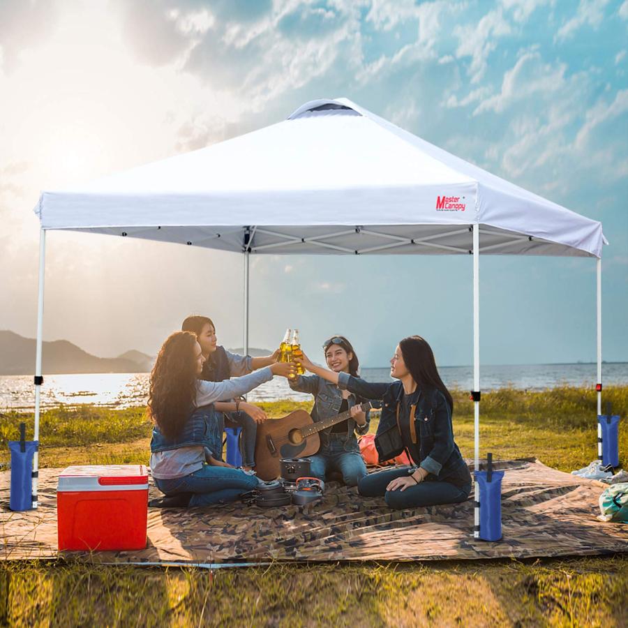 マスターキャノピー（MASTERCANOPY）ウエイトバッグ 砂袋 重り 重し袋 タープテント用 固定用 総容量50KG 4個1セット（ブルー） |  | 05